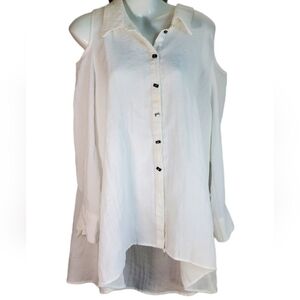 IC by Connie K cold shoulder button down XL